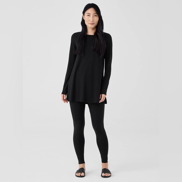 NWT Eileen Fisher Stretch Jersey Knit Leggings Slim Fit Ankle Length Sz 3X - Picture 1 of 9